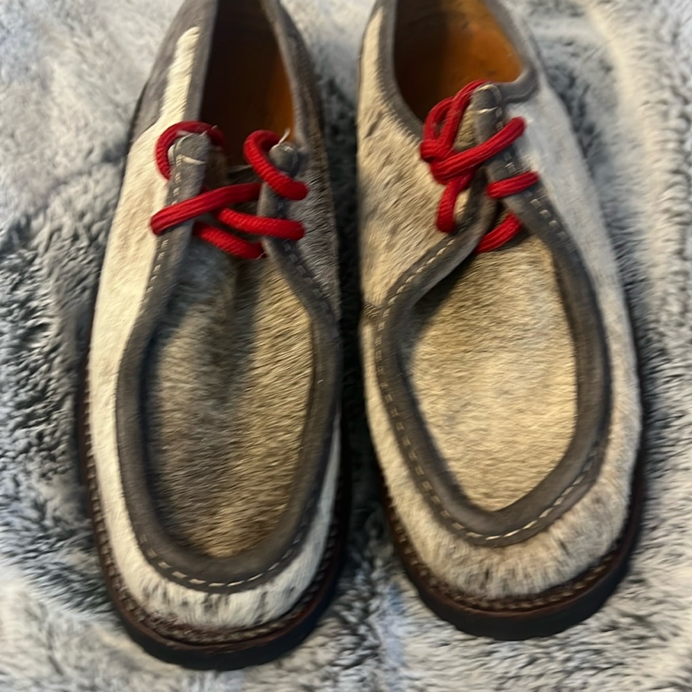 Penelope Chilvers suede Grey Oxford made in France